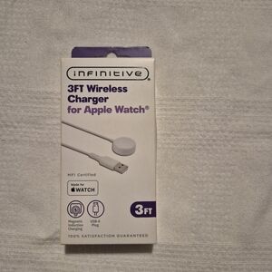 Infinitive 3 foot wireless charger for Apple Watch, New unopened box